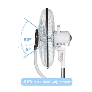 Outdoor standing misting fan with water tank,rechargeable oscillating water spray fan